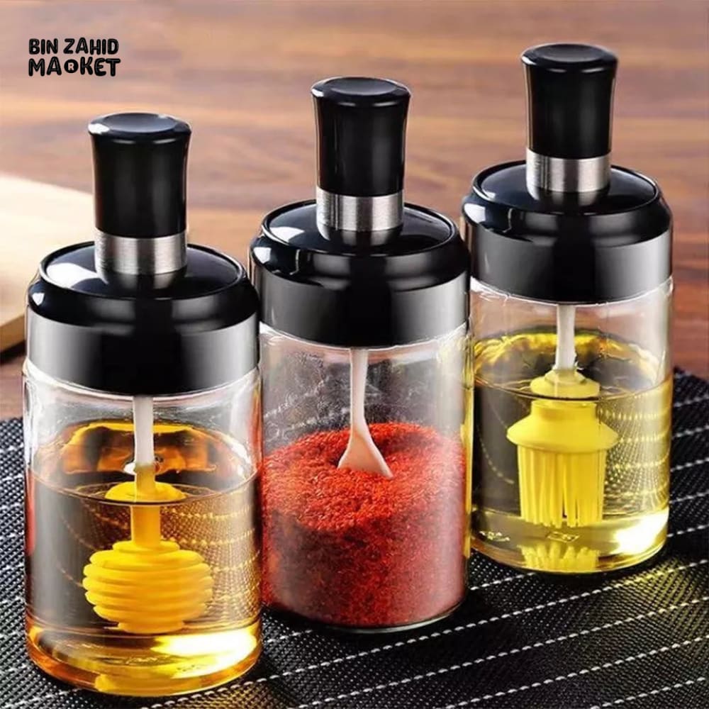 GLASS SEASONING BOTTLE