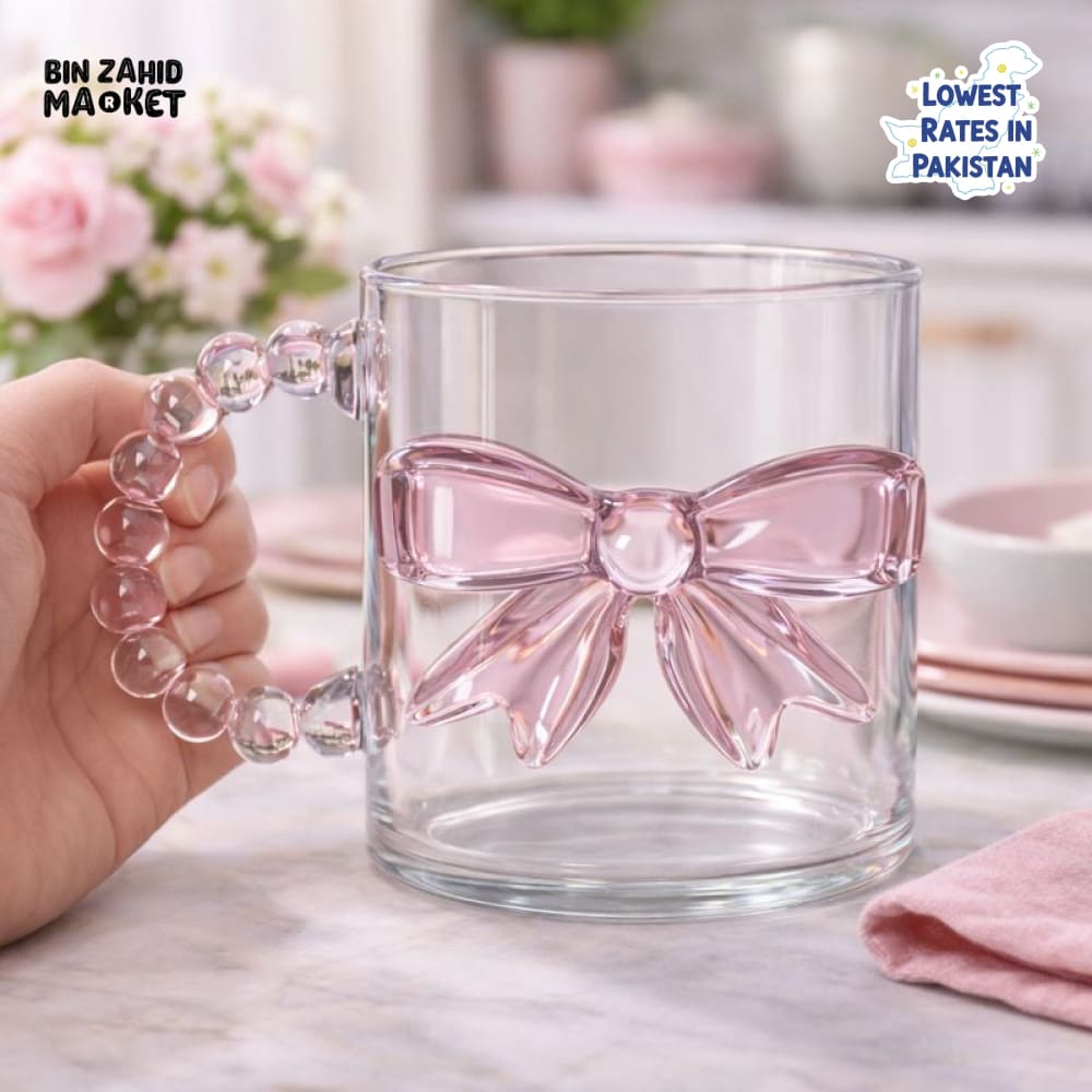GLASSIUM BOW RIBBON GLASS GLASS 300ML - BEADED