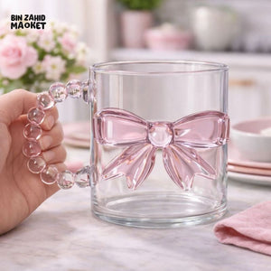 GLASSIUM BOW RIBBON GLASS GLASS 300ML - BEADED