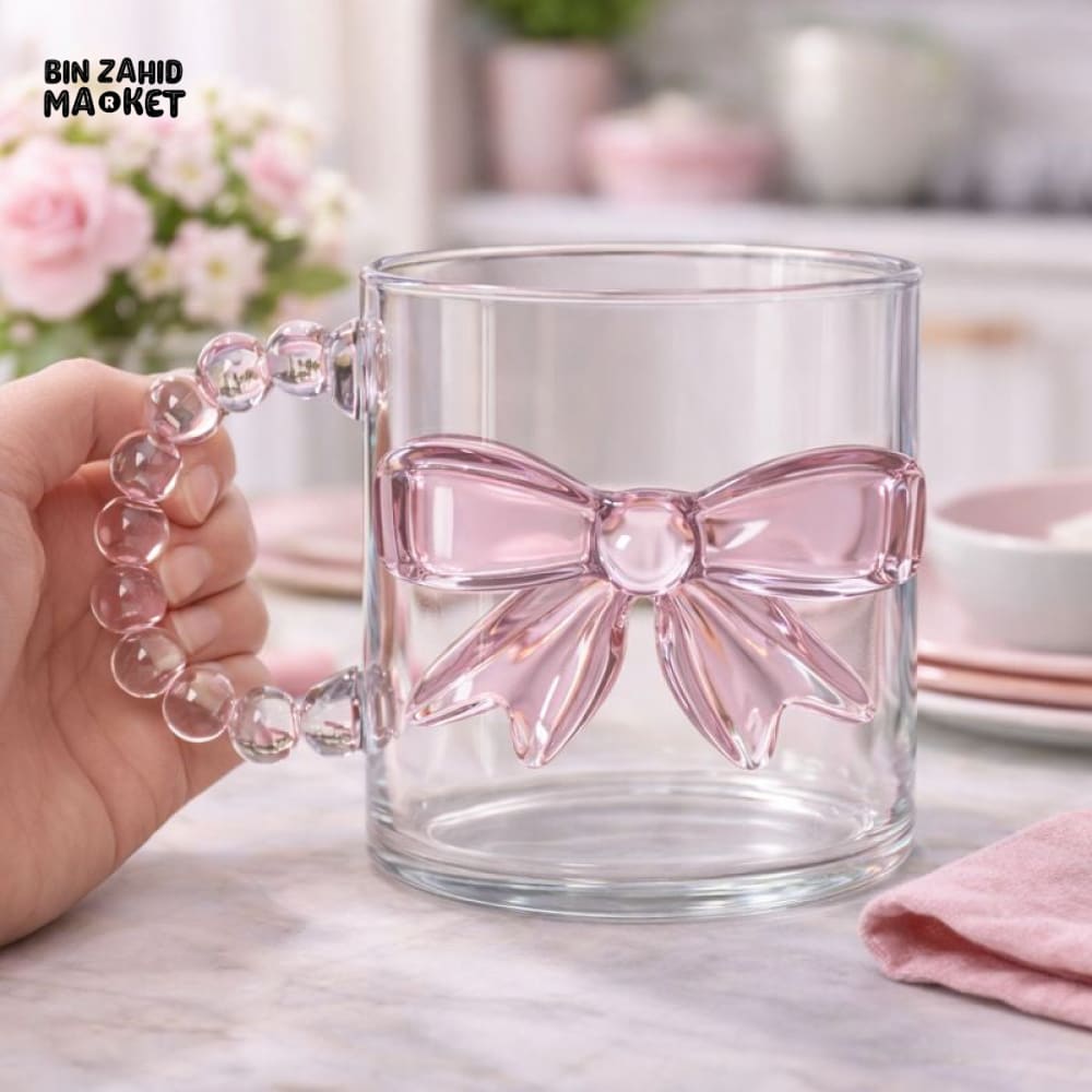 GLASSIUM BOW RIBBON GLASS GLASS 300ML - BEADED