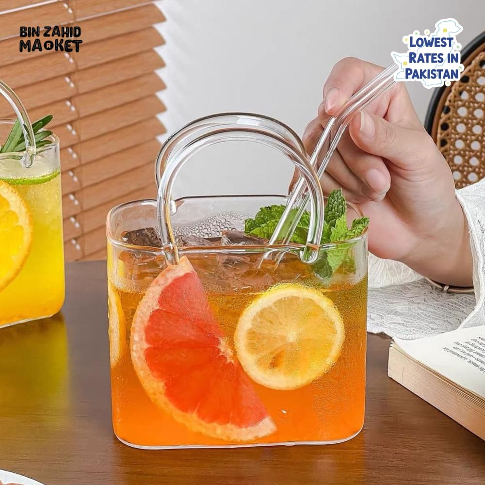 GLASSIUM HANDBAG-SHAPED COCKTAIL CUP