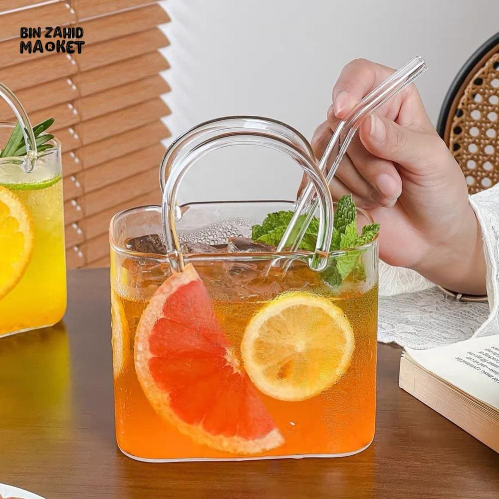 GLASSIUM HANDBAG-SHAPED COCKTAIL CUP