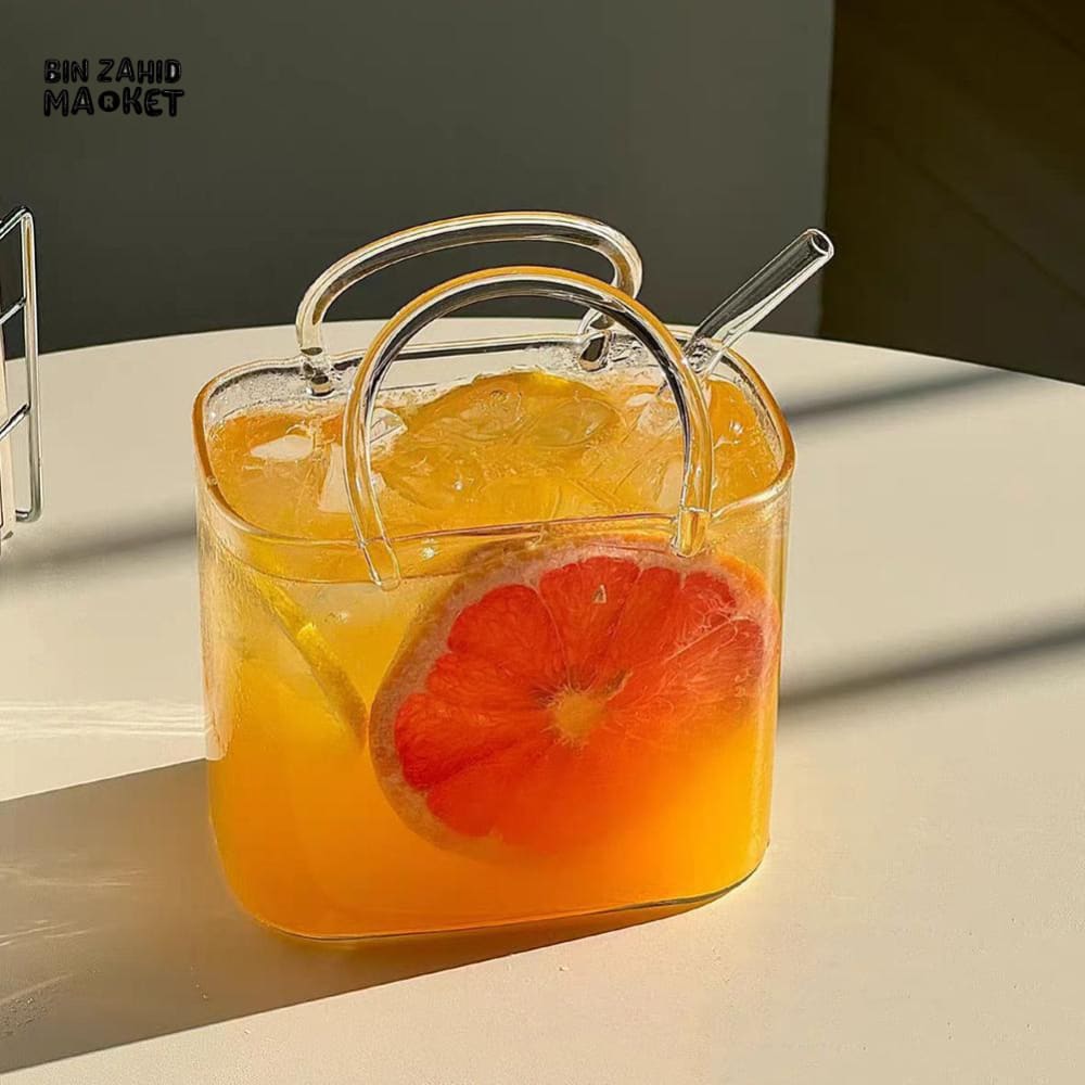 GLASSIUM HANDBAG-SHAPED COCKTAIL CUP