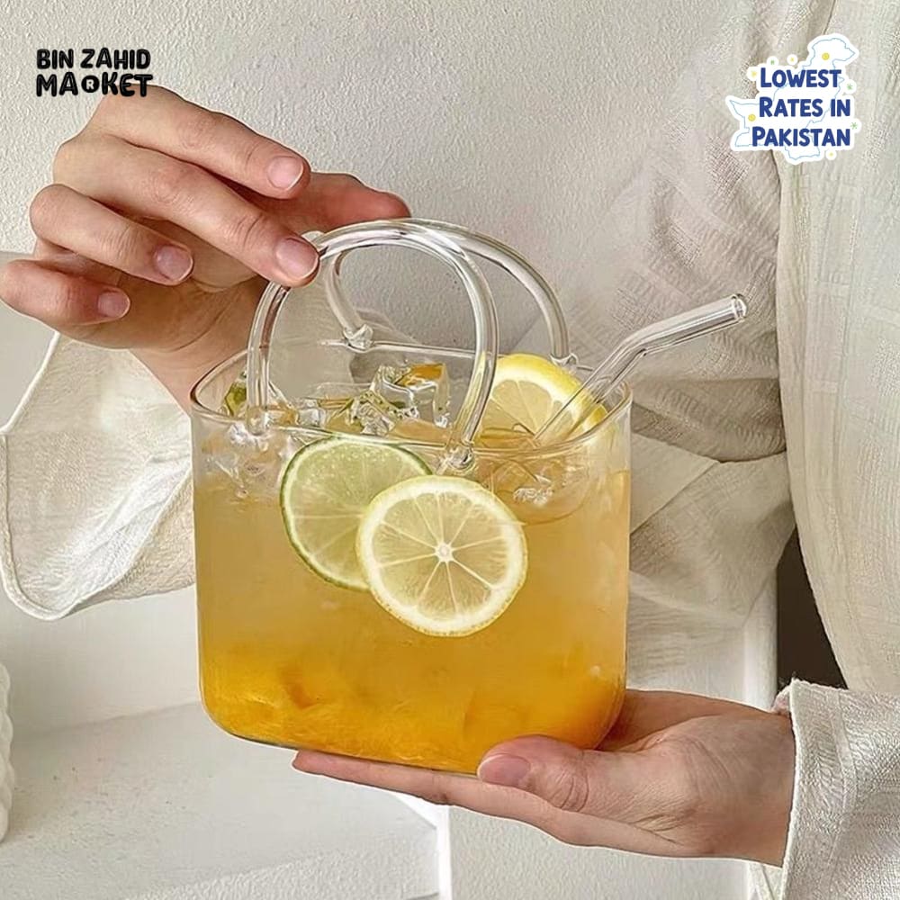 GLASSIUM HANDBAG-SHAPED COCKTAIL CUP