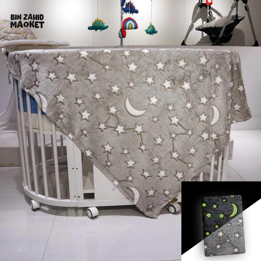 GLOW IN THE DARK BLANKETS Galaxy