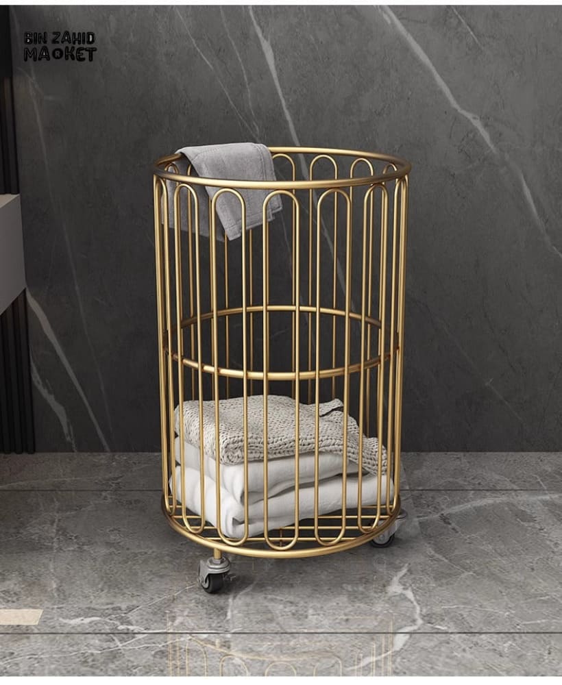 GOLD RODES LAUNDRY CART