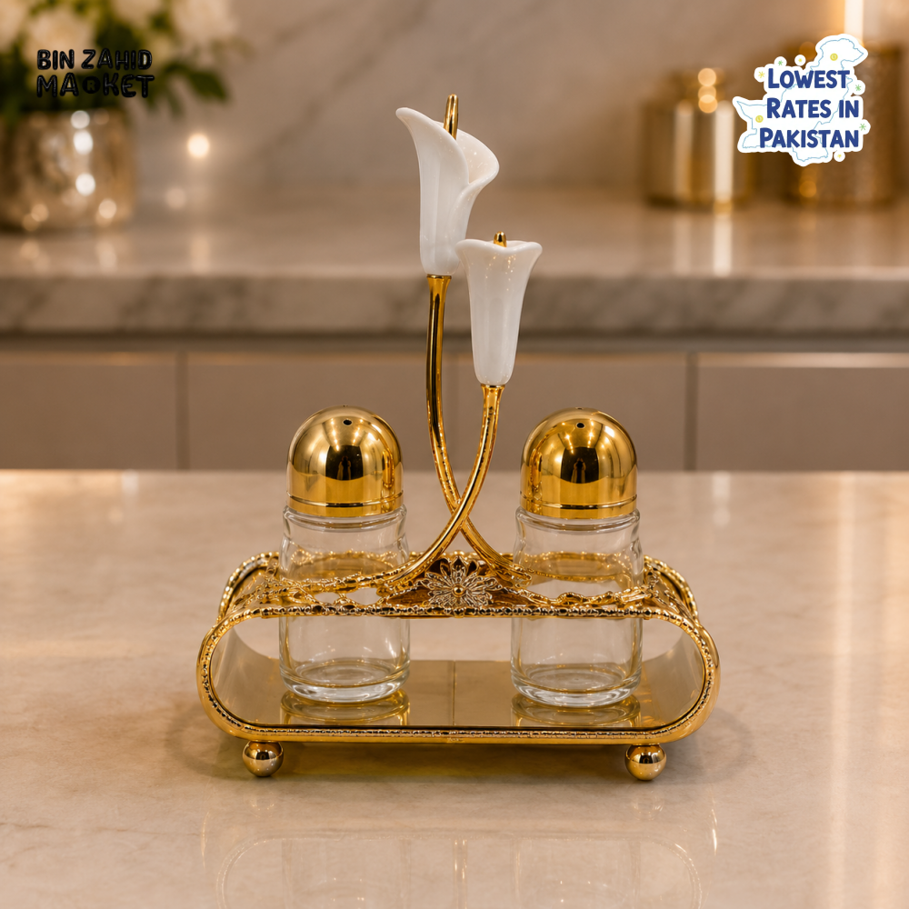 GOLDLUXA 2-PIECE OIL & VINEGAR DISPENSER SET