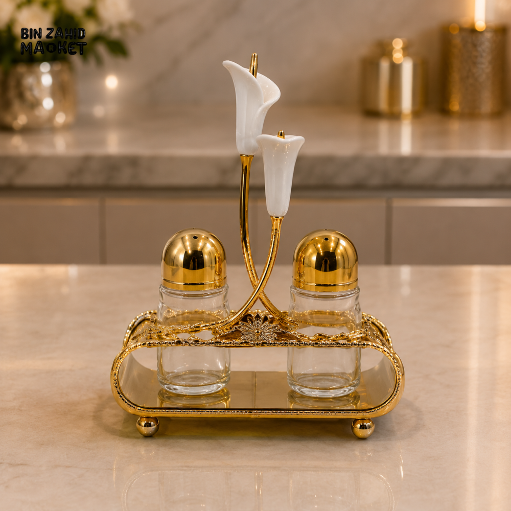 GOLDLUXA 2-PIECE OIL & VINEGAR DISPENSER SET