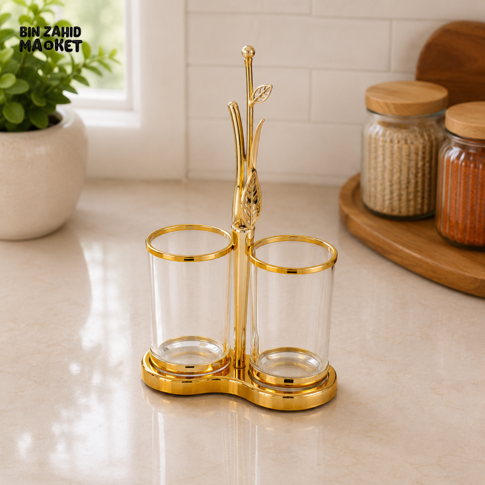 GOLDLUXA GOLD 2-CUP HOLDER SET