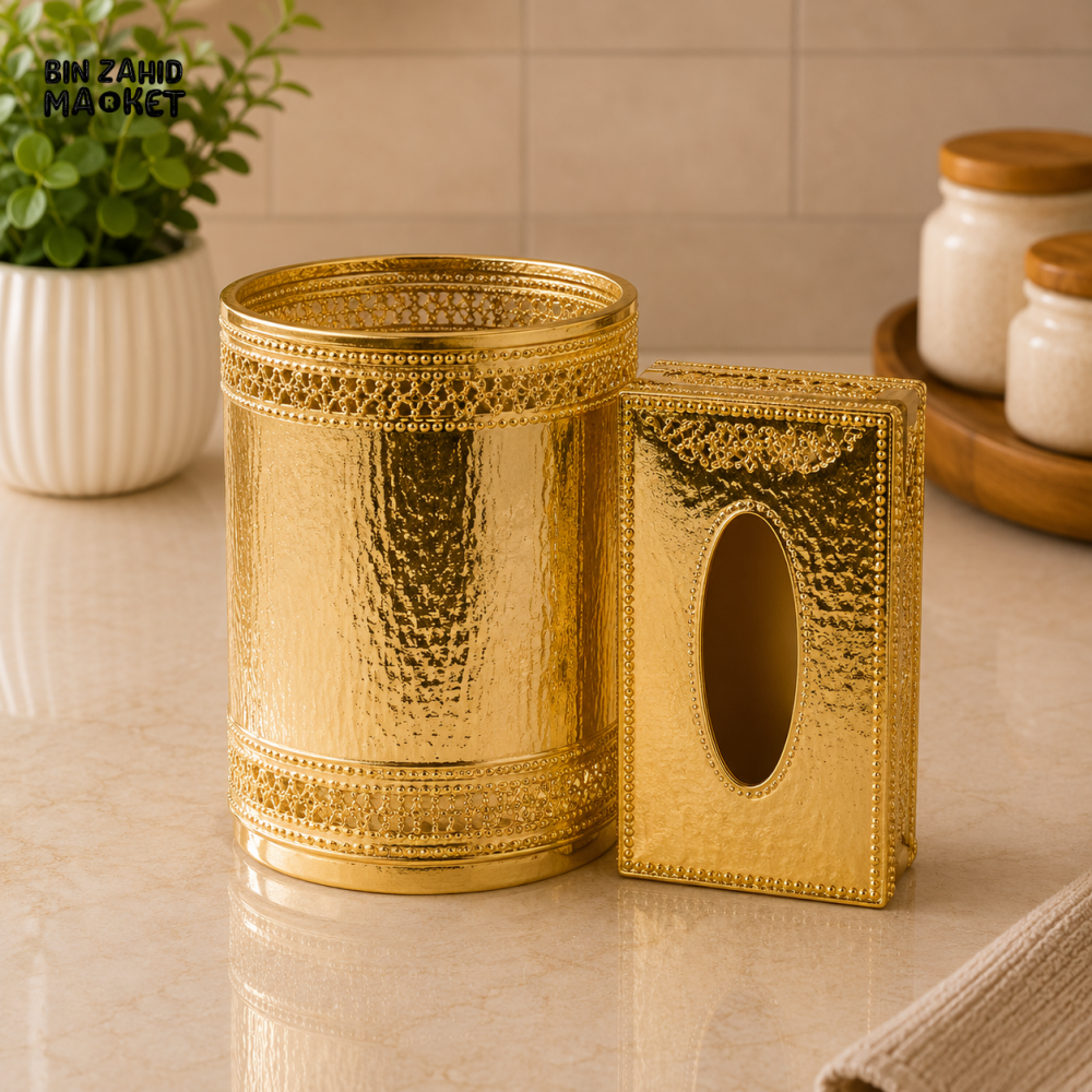 GOLDLUXA LUXURY BATHROOM ACCESSORY SET