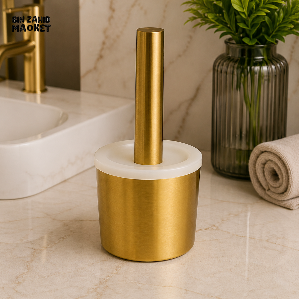 GOLDLUXA MORTAR PESTLE GOLDEN CYLINDER PREMIUM STAINLESS STEEL SPICE GRINDER KITCHEN TOOL SIZE 10 CM