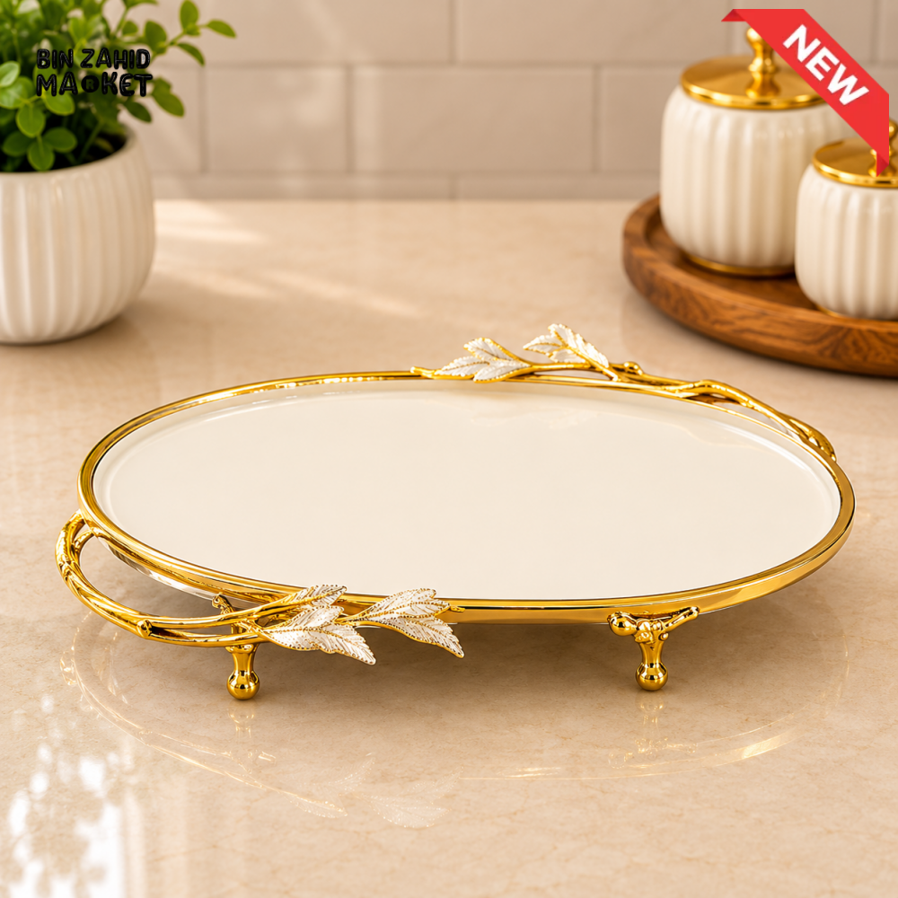 GOLDLUXA OVAL SERVING TRAY