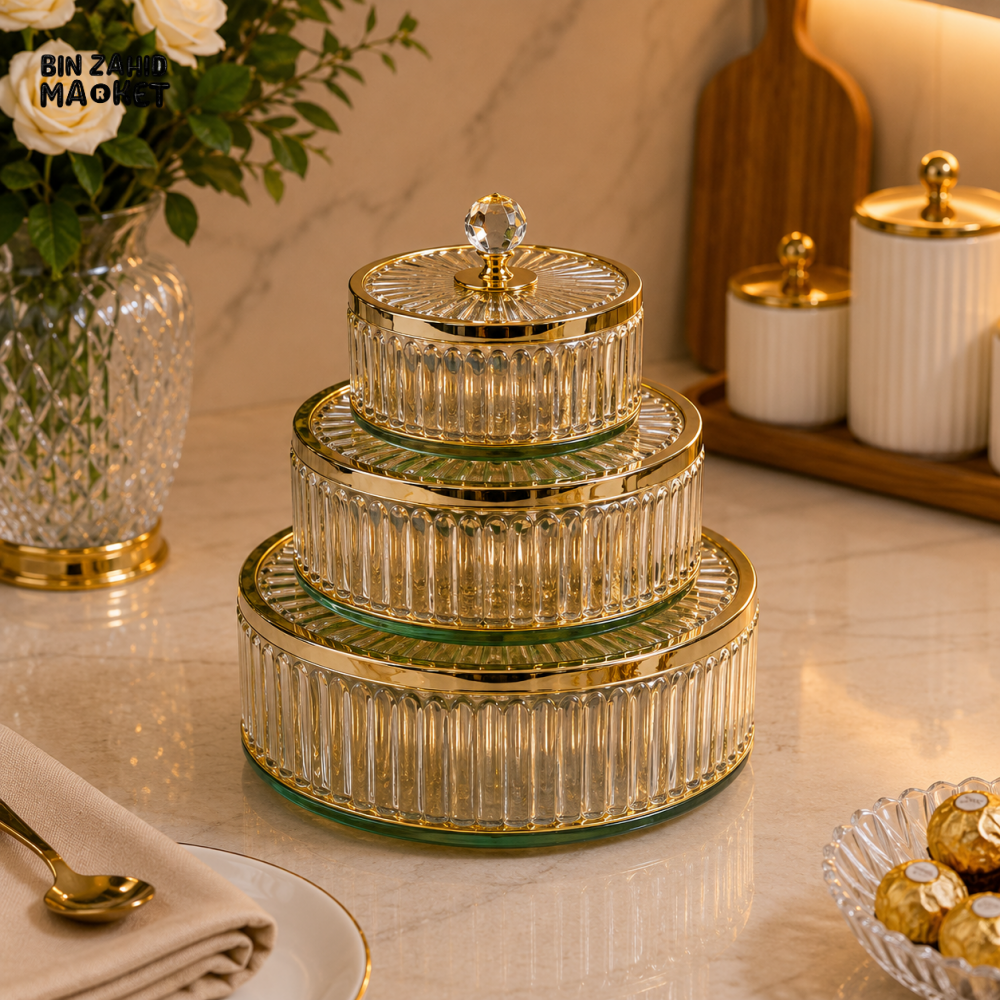 GOLDLUXA PRESTIGE CRYSTAL 3 PCS CANDY SET