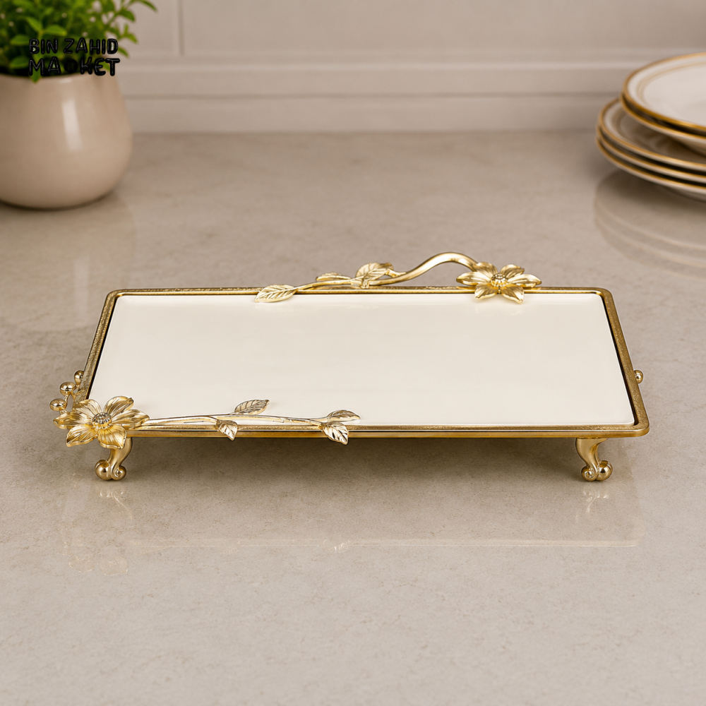 GOLDLUXA RECTANGULAR SERVING TRAY