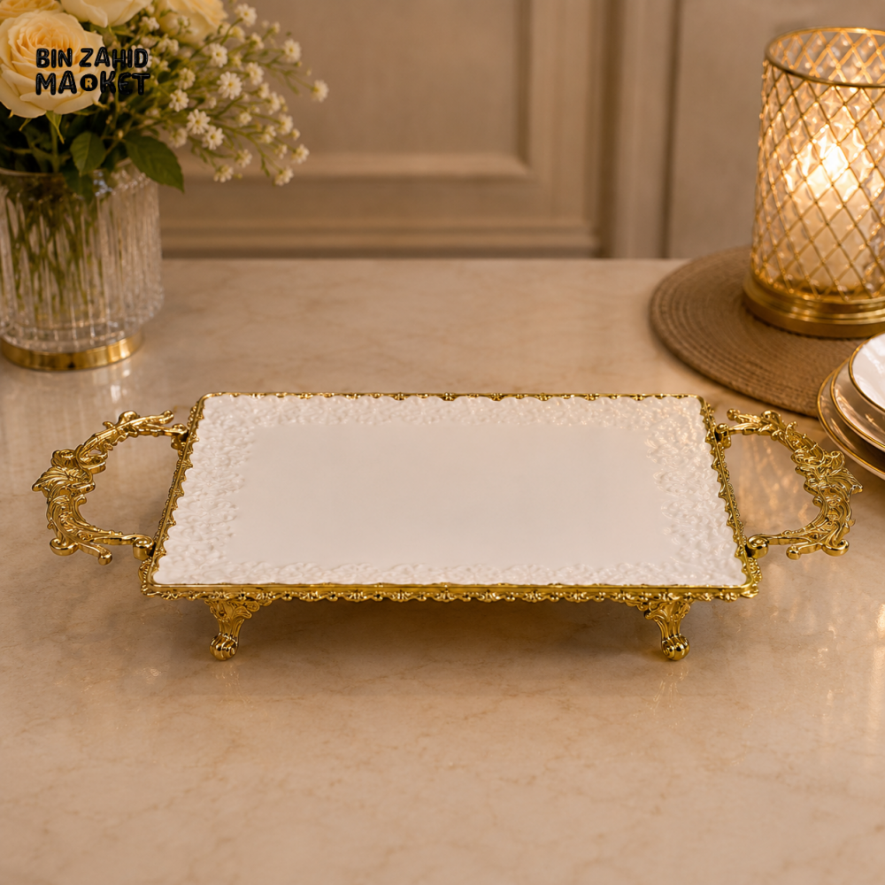 GOLDLUXA RECTANGULAR SERVING TRAY
