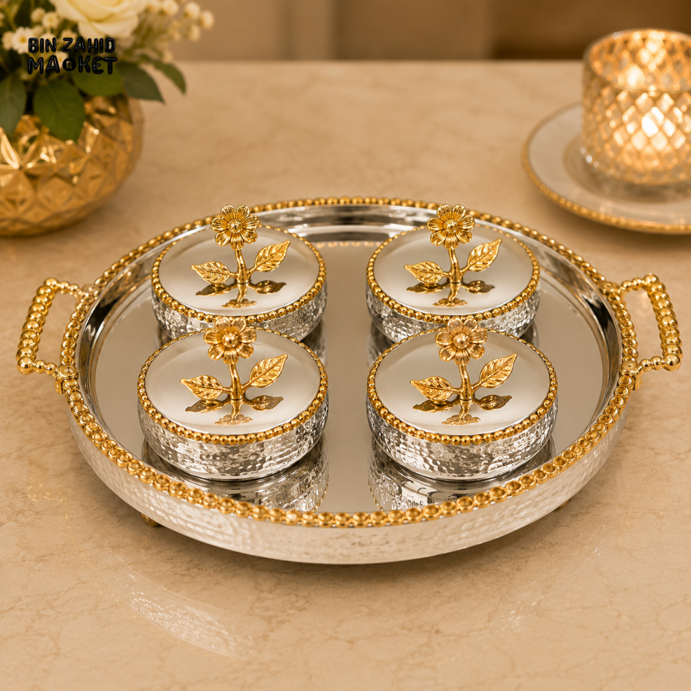 GOLDLUXA ROYAL CONDIMENT SERVING SET