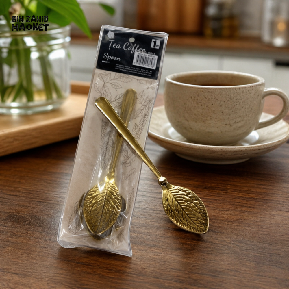GOLDLUXA WINSOR GOLDEN DINNER SPOON SET 6 PCS PREMIUM STAINLESS STEEL TABLE SPOONS GH001-S 7 INCH
