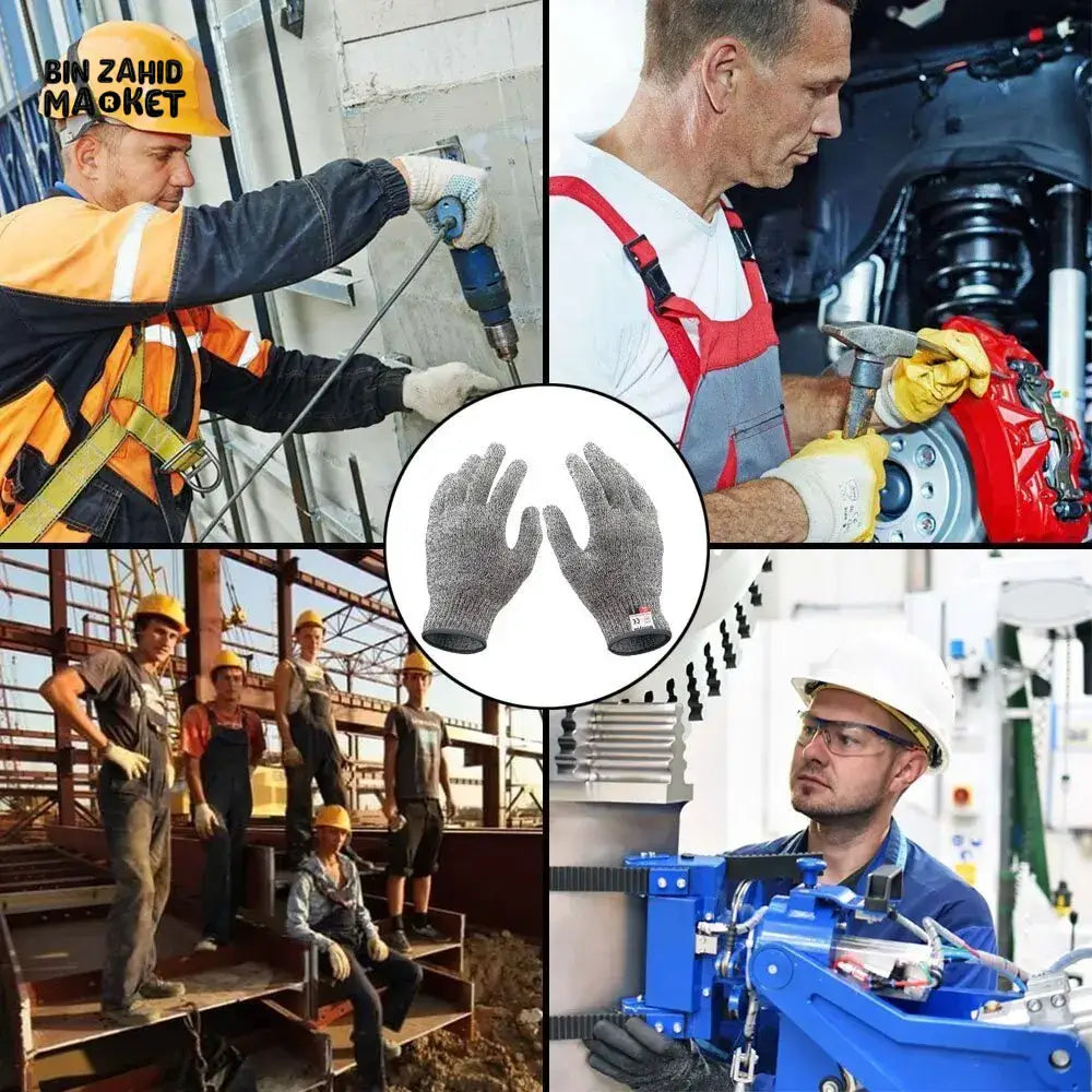 GRADE 5 CUT-RESISTANT HPPE GLOVES – KITCHEN & WORK SAFETY