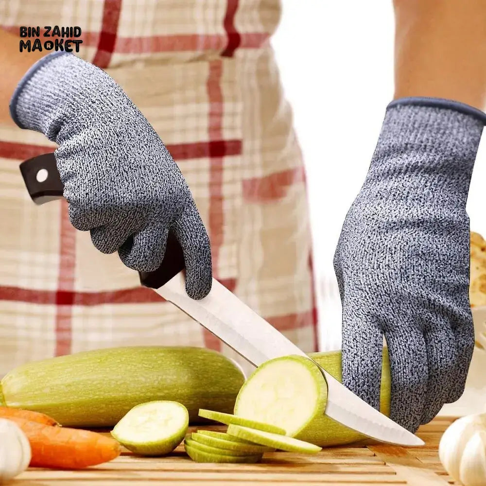 GRADE 5 CUT-RESISTANT HPPE GLOVES – KITCHEN & WORK SAFETY