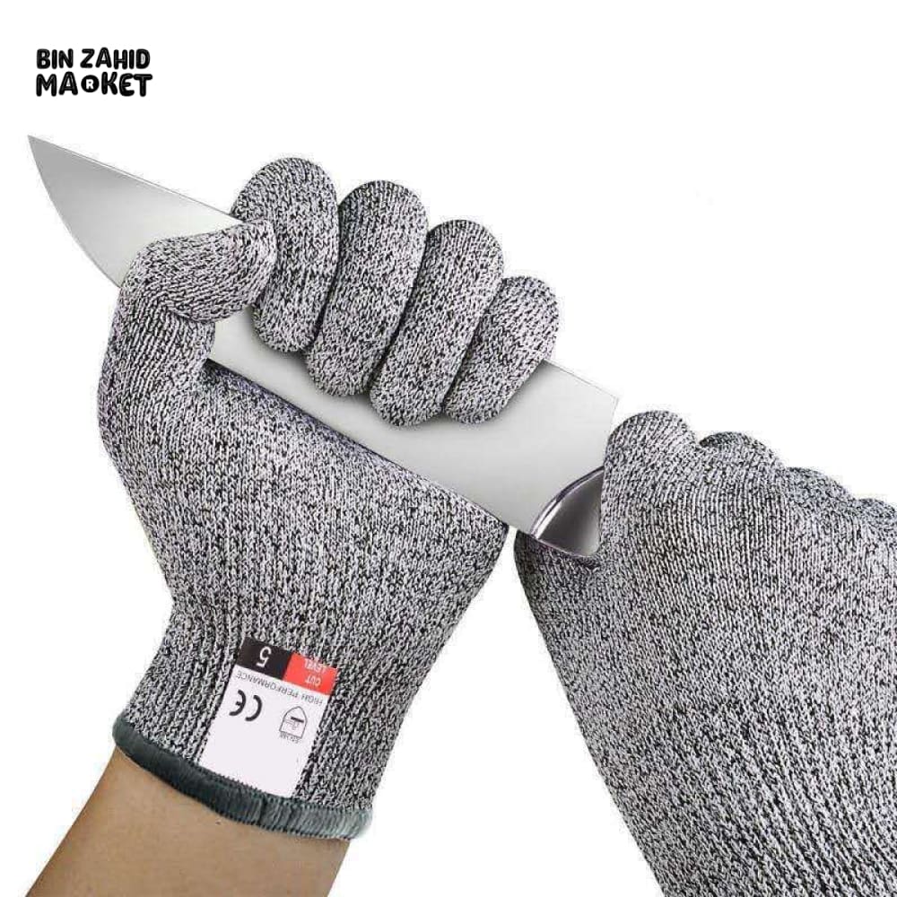 GRADE 5 CUT-RESISTANT HPPE GLOVES – KITCHEN & WORK SAFETY