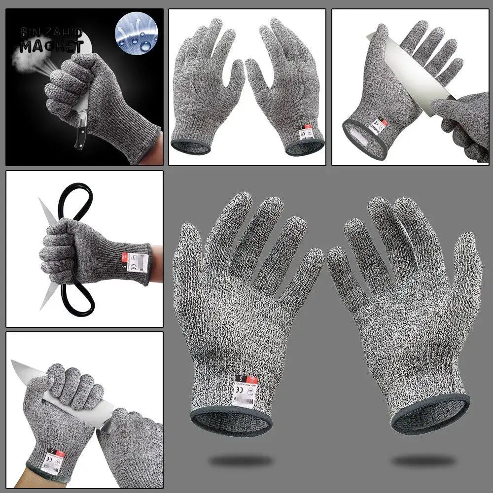 GRADE 5 CUT-RESISTANT HPPE GLOVES – KITCHEN & WORK SAFETY