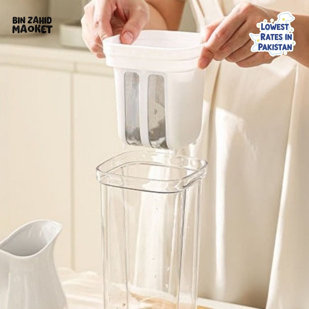 GREEK YOGURT MAKER & FILTER SIEVE WITH AIRTIGHT LOCK – WHEY SEPARATOR & CHEESE MOISTURE STRAINER KITCHEN TOOL