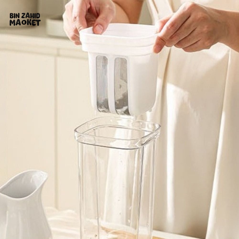 GREEK YOGURT MAKER & FILTER SIEVE WITH AIRTIGHT LOCK – WHEY SEPARATOR & CHEESE MOISTURE STRAINER KITCHEN TOOL