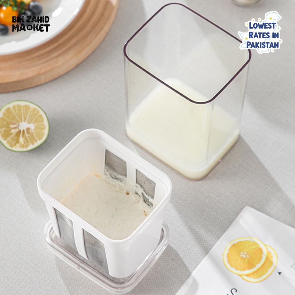 GREEK YOGURT MAKER & FILTER SIEVE – WHEY SEPARATOR & CHEESE MOISTURE STRAINER KITCHEN TOOL