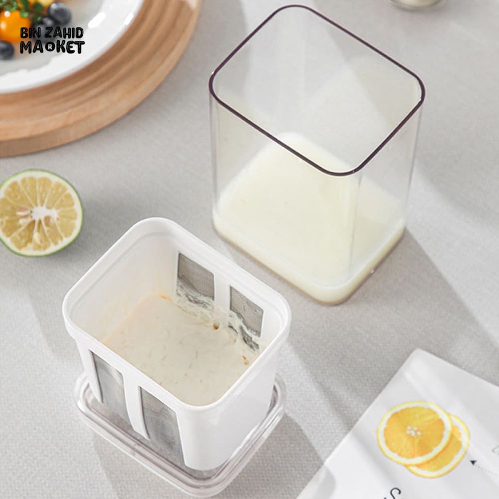 GREEK YOGURT MAKER & FILTER SIEVE – WHEY SEPARATOR & CHEESE MOISTURE STRAINER KITCHEN TOOL