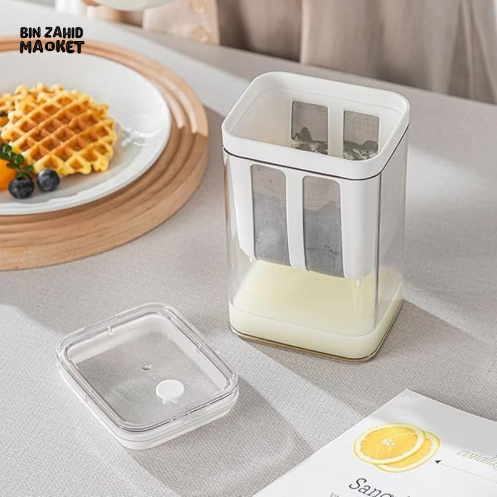 GREEK YOGURT MAKER & FILTER SIEVE – WHEY SEPARATOR & CHEESE MOISTURE STRAINER KITCHEN TOOL - 1100ML