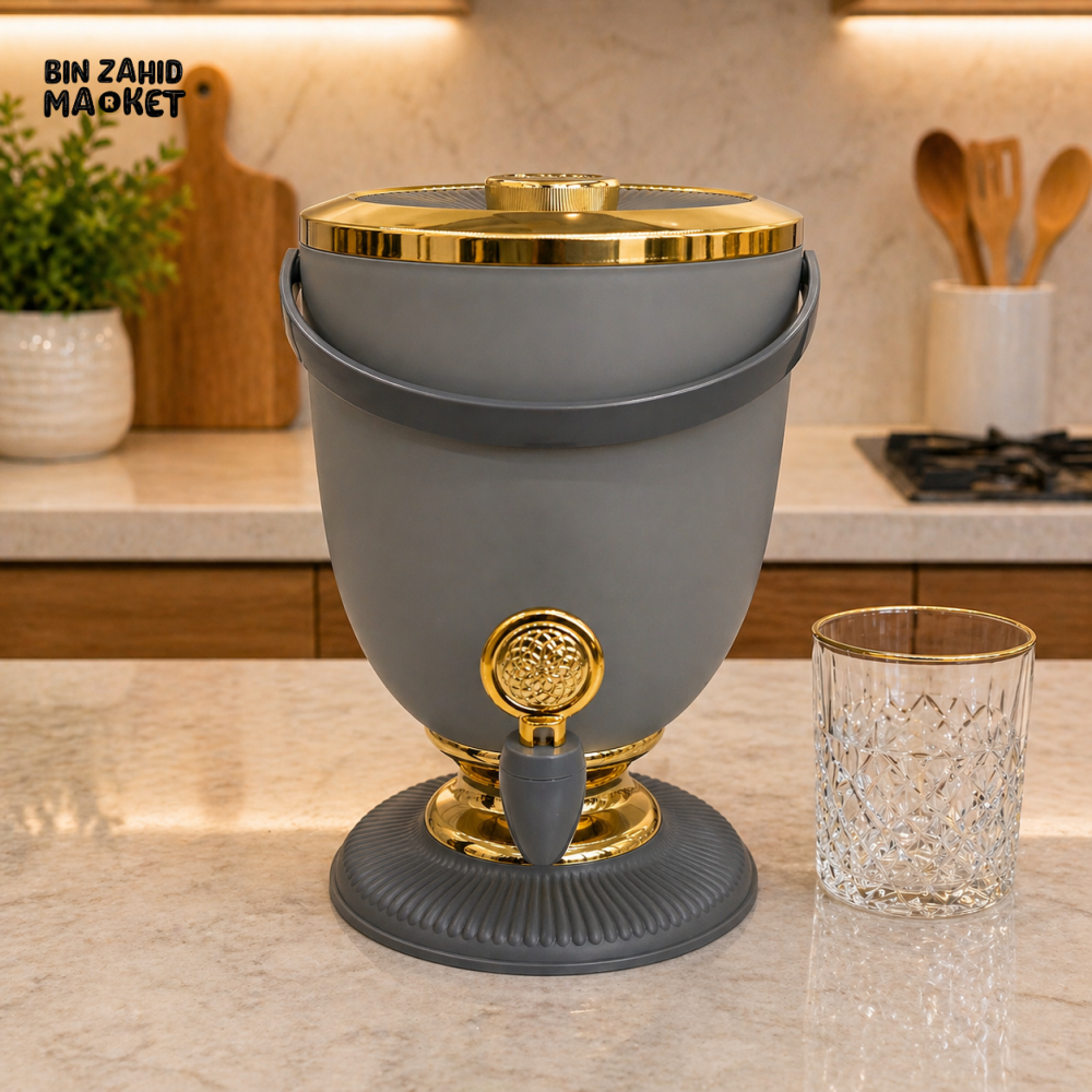 GREY & GOLD PREMIUM BEVERAGE DISPENSER WITH TAP 4 LITRE