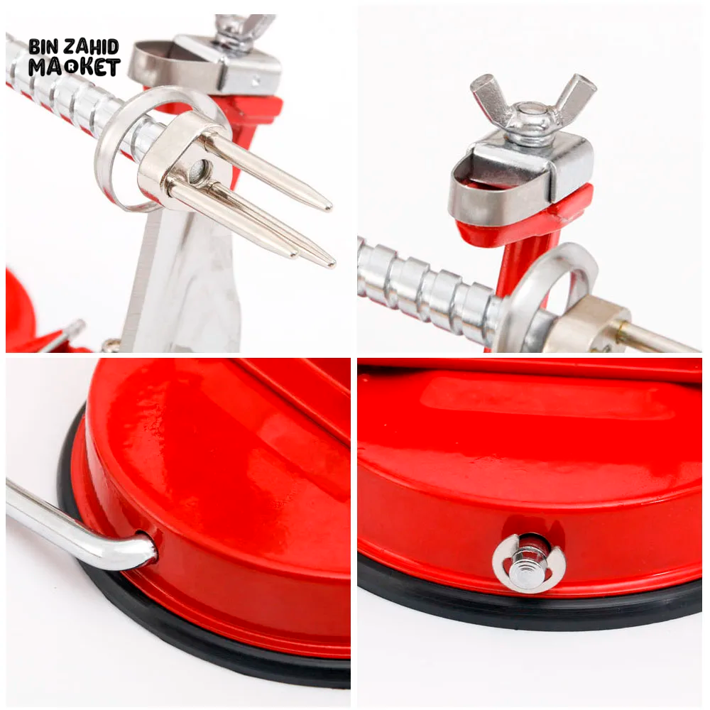 HAND CRANKED 3-IN-1 STAINLESS STEEL FRUIT PEELER, EASY TO USE AND REMOVE PITS
