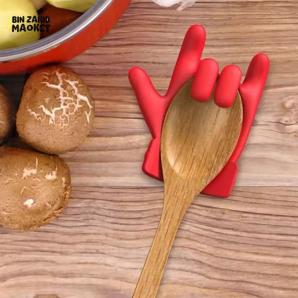 HAND-SHAPED SPOON LID POT HOLDER