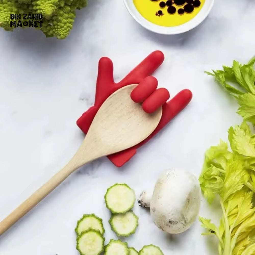 HAND-SHAPED SPOON LID POT HOLDER