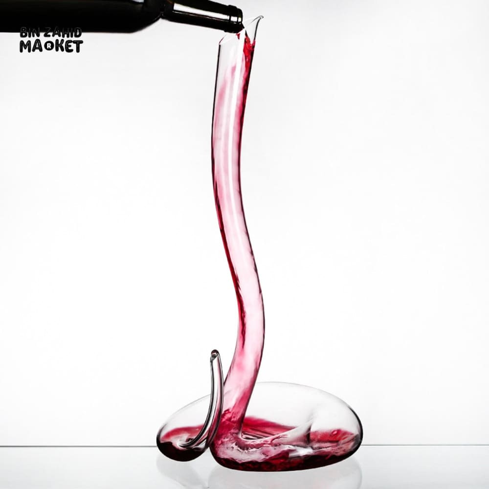 HANDMADE CRYSTAL BEVERAGE DECANTER ELEGANT 1800ML GLASS SERVER FOR DINING ROOM & PARTIES