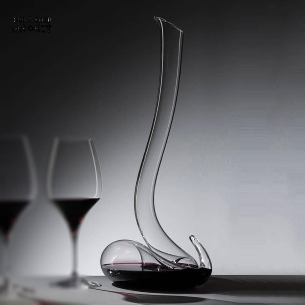 HANDMADE CRYSTAL BEVERAGE DECANTER ELEGANT 1800ML GLASS SERVER FOR DINING ROOM & PARTIES