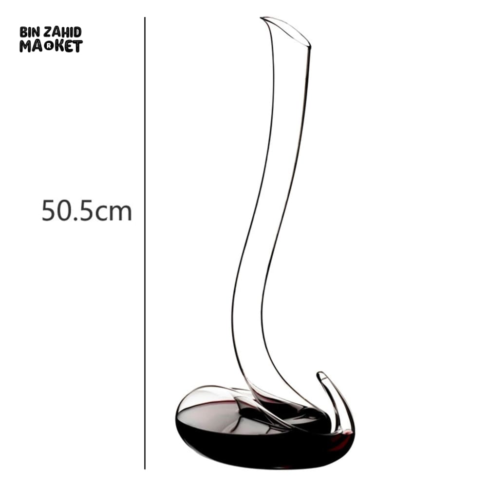 HANDMADE CRYSTAL BEVERAGE DECANTER ELEGANT 1800ML GLASS SERVER FOR DINING ROOM & PARTIES