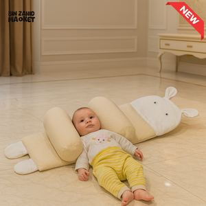 KIDS PILLOW WITH BABY SUPPORT - BEIGE