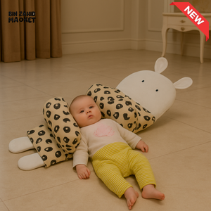 KIDS PILLOW WITH BABY SUPPORT - LEOPARD