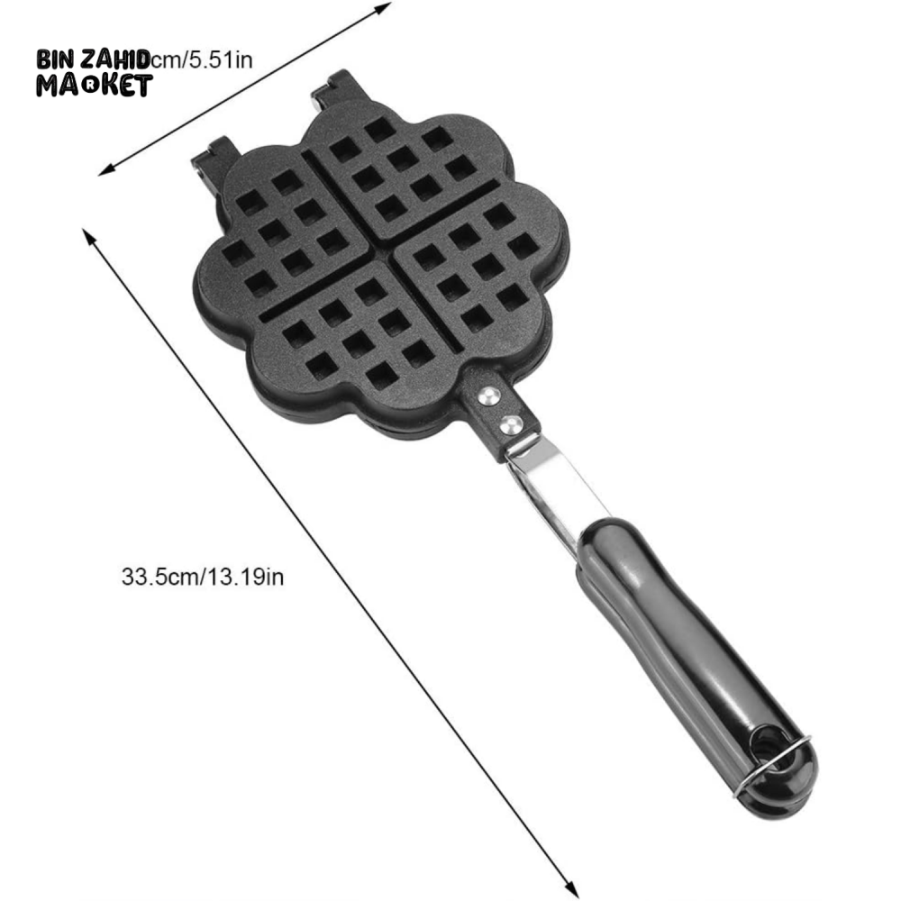 HEART-SHAPED WAFFLE PAN – NON-STICK HOUSEHOLD COOKING TOOL