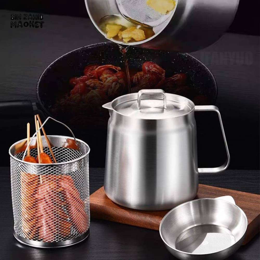 HEAVY-DUTY 304 SS OIL STRAINER & FILTER BASKET