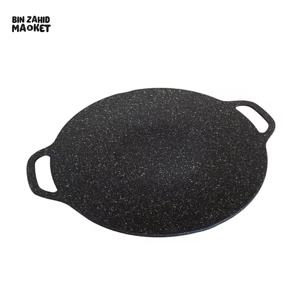HEAVY DUTY CAST IRON GRIDDLE – DOUBLE HANDLE SKILLET PAN