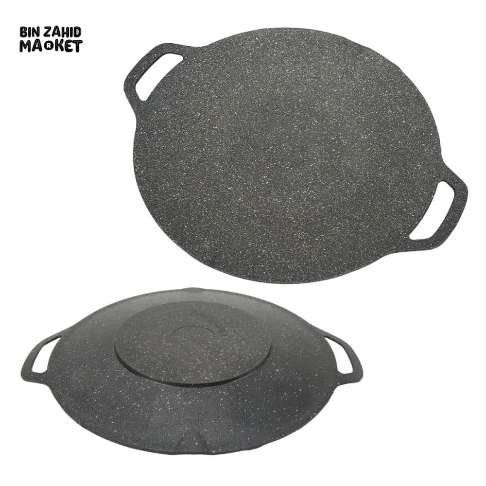 HEAVY DUTY CAST IRON GRIDDLE – DOUBLE HANDLE SKILLET PAN