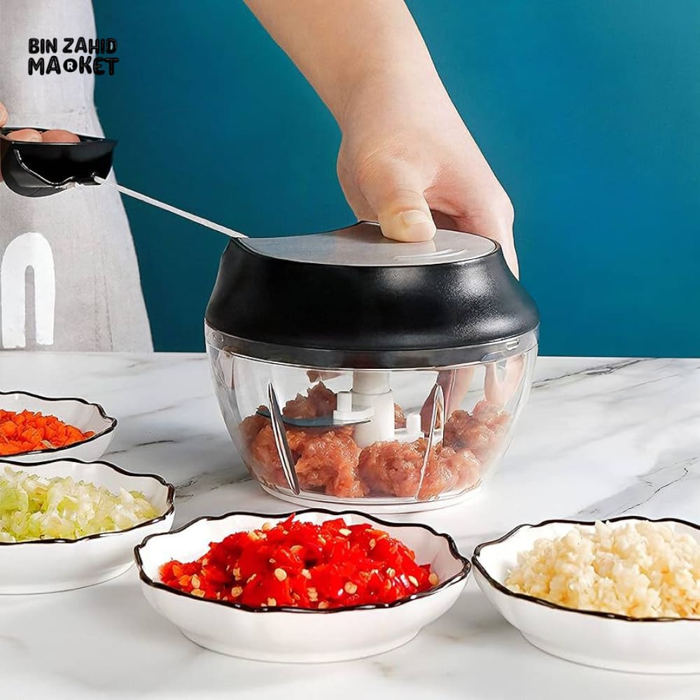 HEAVY DUTY MANUAL FOOD CHOPPER – HAND PULL VEGETABLE & MEAT CHOPPER KITCHEN TOOL