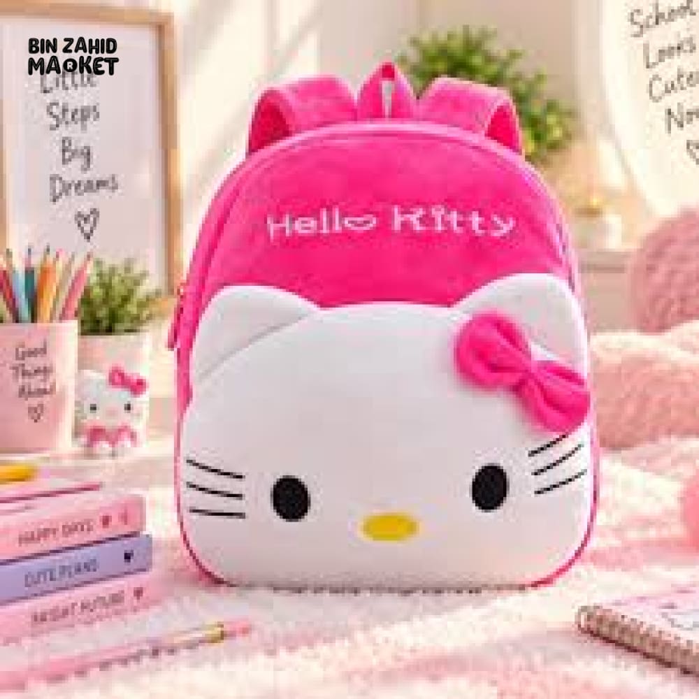 Backpacking Kitty Hello Kitty Pink Character Design Kids Backpack – Bin Zahid Market