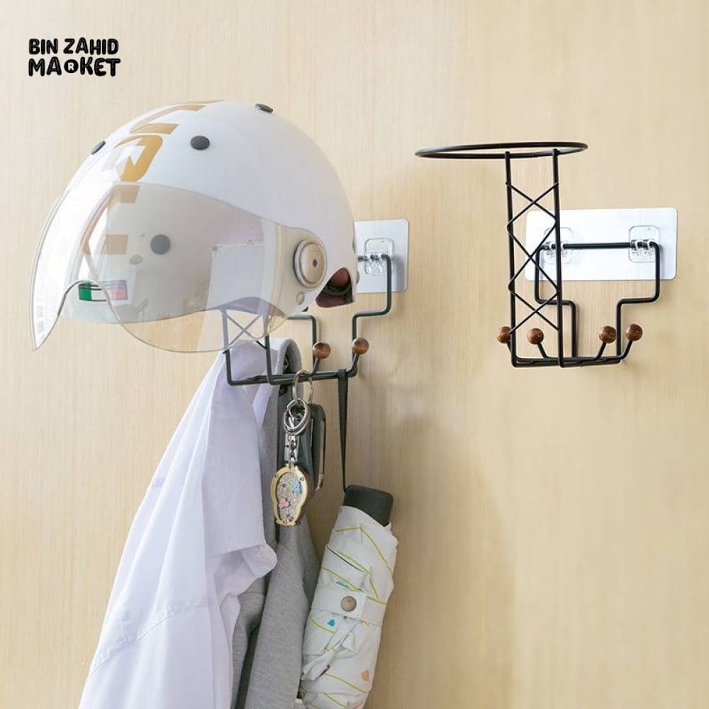 HELMET CAP & ACCESSORY WALL STAND – HEAVY-DUTY STORAGE HOOK ORGANIZER