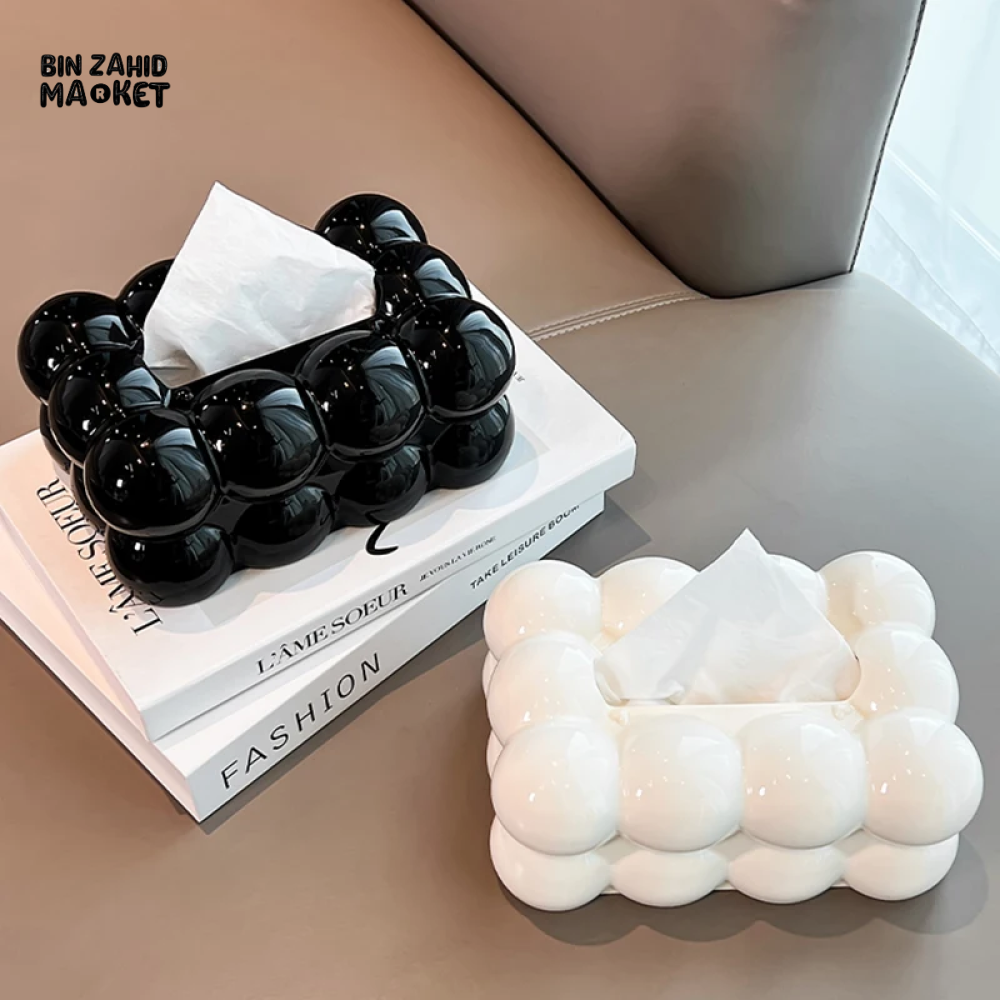 HIGH AESTHETIC TISSUE BOX – PREMIUM TISSUE STORAGE FOR HOME & LIVING ROOM CREAM STYLE NAPKIN BOX