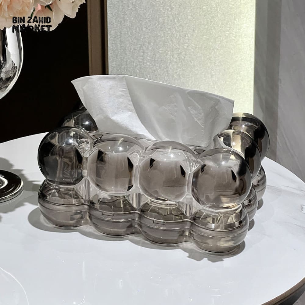 HIGH AESTHETIC TISSUE BOX – PREMIUM TISSUE STORAGE FOR HOME & LIVING ROOM CREAM STYLE NAPKIN BOX TRANSPARENT