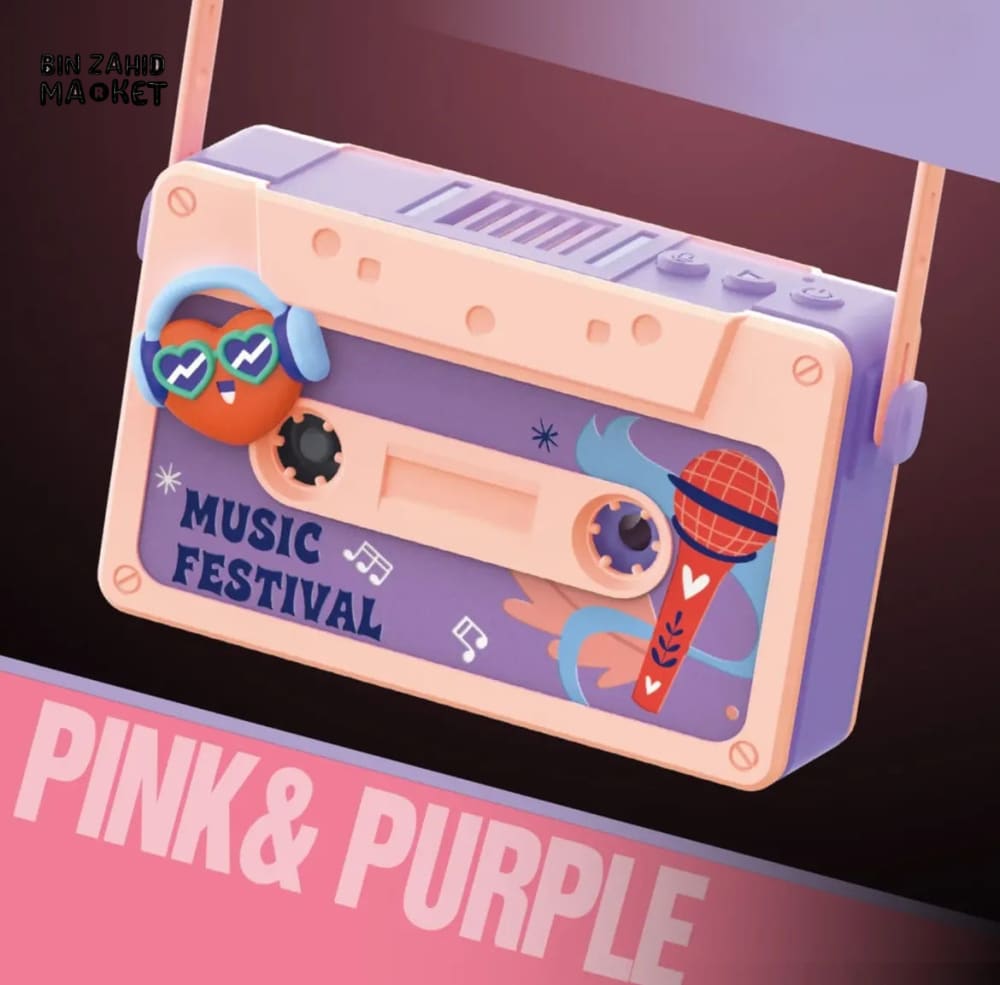 HIP-HOP MODERN COOL: CASSETTE STYLE NECK FAN & VOICE RECORDER