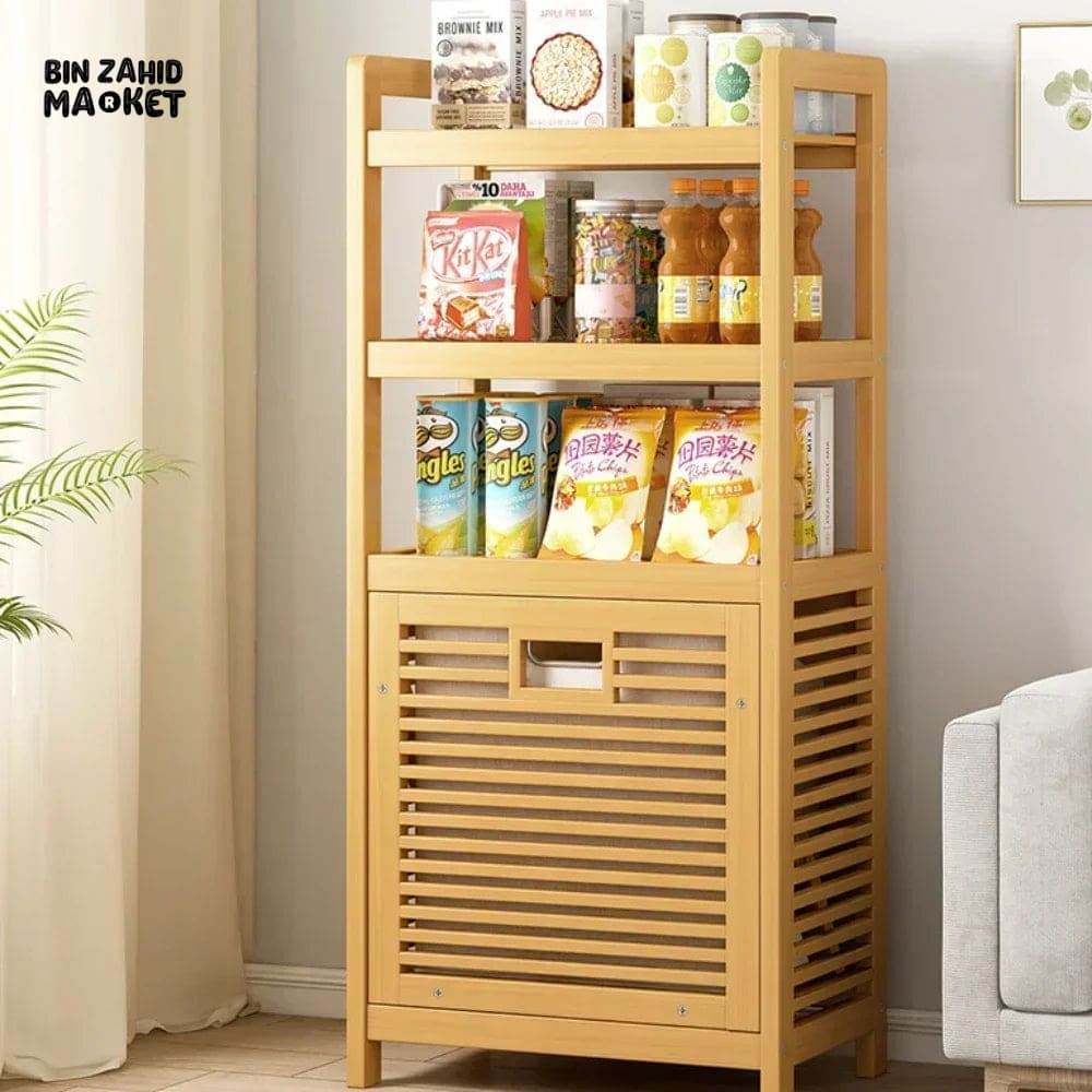 HOMDELUX BAMBOO LAUNDRY BASKET - 3-TIERS BAM-26